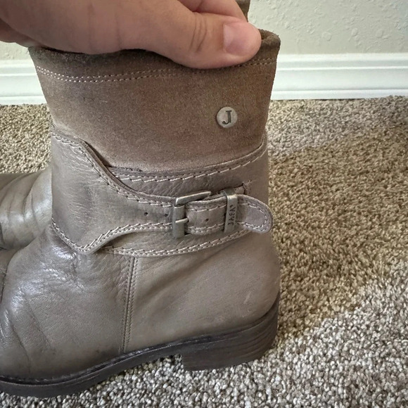 Jafa 489 Cactus Ankle Boots Size 38 Taupe Leather Sundance - Picture 4 of 11